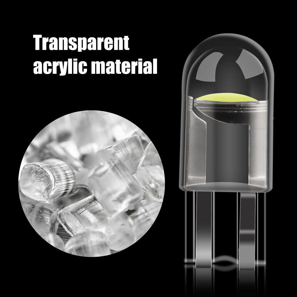 10pcs T10 W5W Led Bulb 194 WY5W 168 501 2825 COB Auto 12V LED Car Wedge Parking Light Super Bright Turn Side License Plate Lamp White Red Yellow Blue