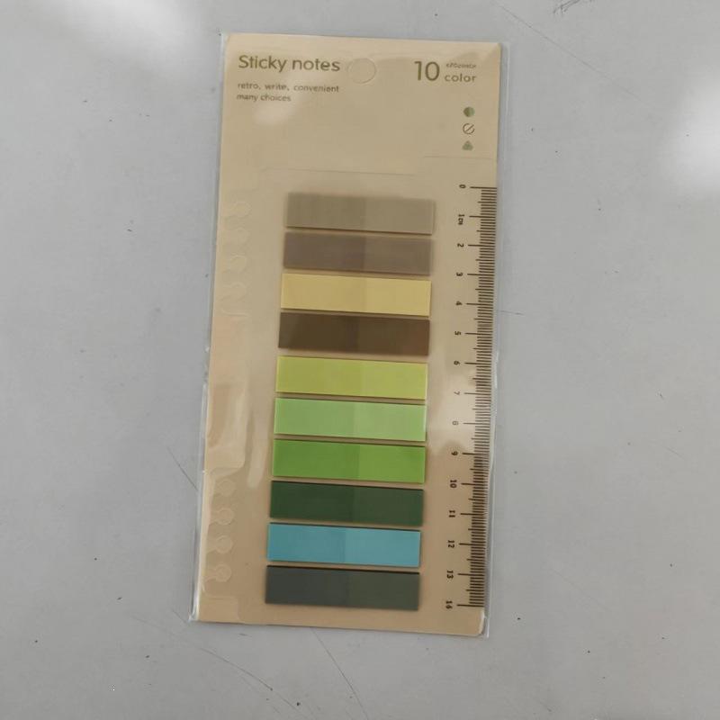 Morandi Color Sticky Note Index Tabs – Loose-leaf Classification Memo Pad Labels