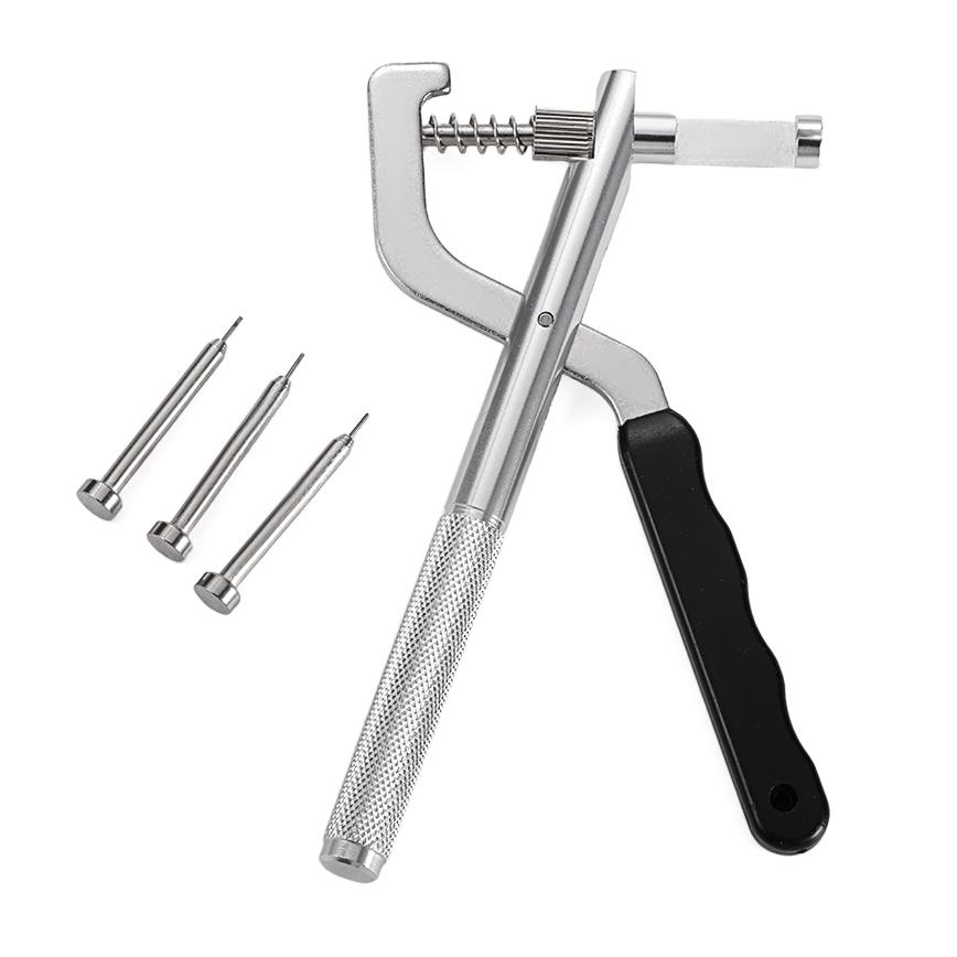

3Pins Remover Watch Strap Band Adjusting Link Pin Plier Puncher For Watchmaker Watch Quickly Held Dismantling Repair Kits Tools чорний
