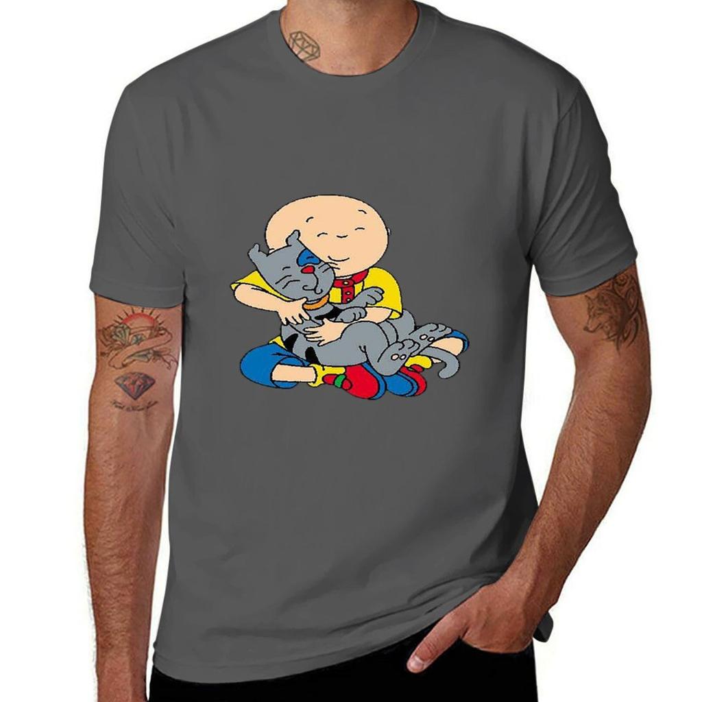 Caillou Caillou And Dog TShirt Lightweight Sport Basic TShirt