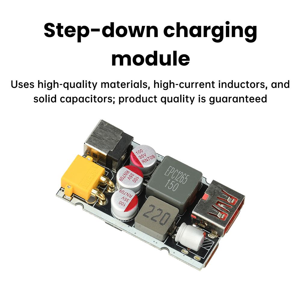 DC 9-11V 111W Fast Charging Module Buck Charging Module Supports PD QC Full Protocol for Electric Vehicle Charging Modification