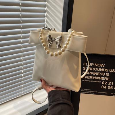 Tasche Vielseitige Bucket Bag Neue Mode Umhängetasche Damen Perlenhandtasche