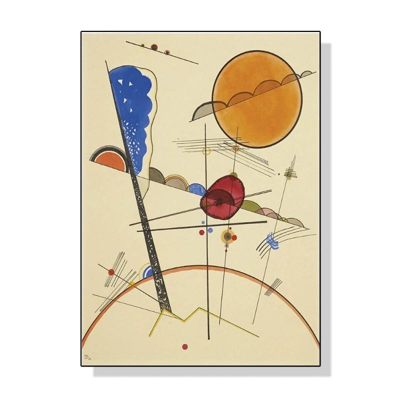 Wassily Kandinsky Geometric Wall Art Poster Prints Modern Abstract Style Canvas Painting Picture for Living Room Home Decor