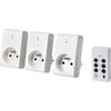 Kit 3 Prises Télécommandées + Télécommande - GAO - 230 V - Blanc