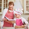 Apron For Little Girls Kids Cooking Baking Set Chef Hat Mitt  Utensil For Toddler Play House Toys Chef Costume Role Play