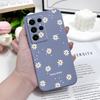 Smiling Daisy Phone Case For Samsung Galaxy S25 S24 S23 S22 S21 S20 S10 S10E Ultra Plus FE Note 20 Ultra Plus Cover