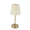 Table Lamp with Fabric Lampshade Modern Minimalist Rechargeable Touch Control RGB Bedside Lamp for Bedroom