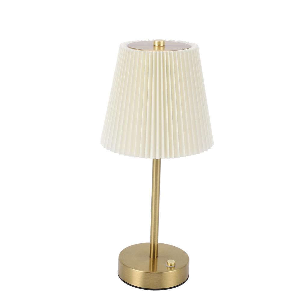 Table Lamp with Fabric Lampshade Modern Minimalist Rechargeable Touch Control RGB Bedside Lamp for Bedroom
