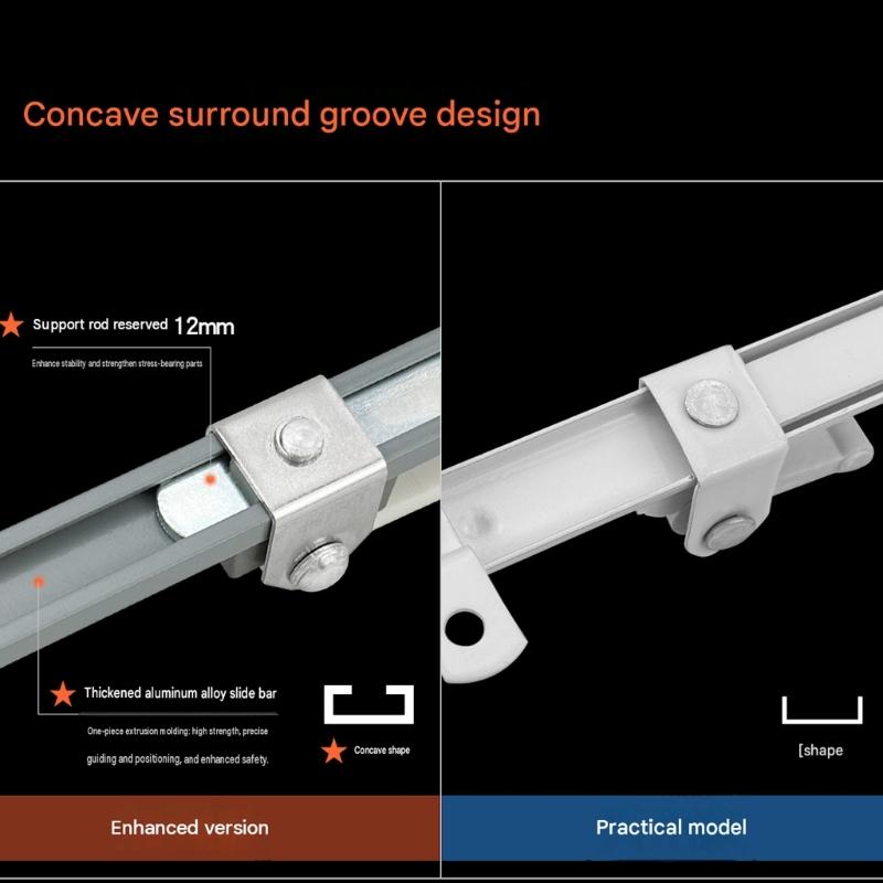 Metal Window Control Stay Window Limiter with Reinforced Integrated Sliding Track and Manual Lock for Position Adjustment Tasks