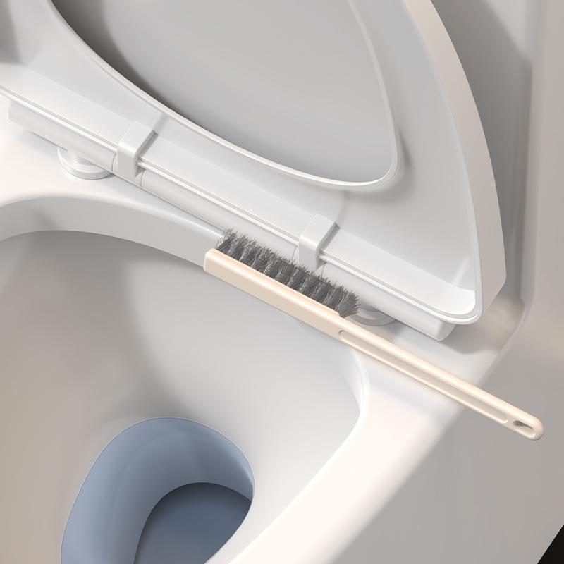 Luxury Wall-Mounted Quick-Dry Toilet Brush Set with Base for Cleaning Bathroom Corners
