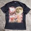 Vintage Axolotl Full Moon Shirt, Animal Lover Tee, Retro Axolotl Gift, Cottagecore Amphibian Top