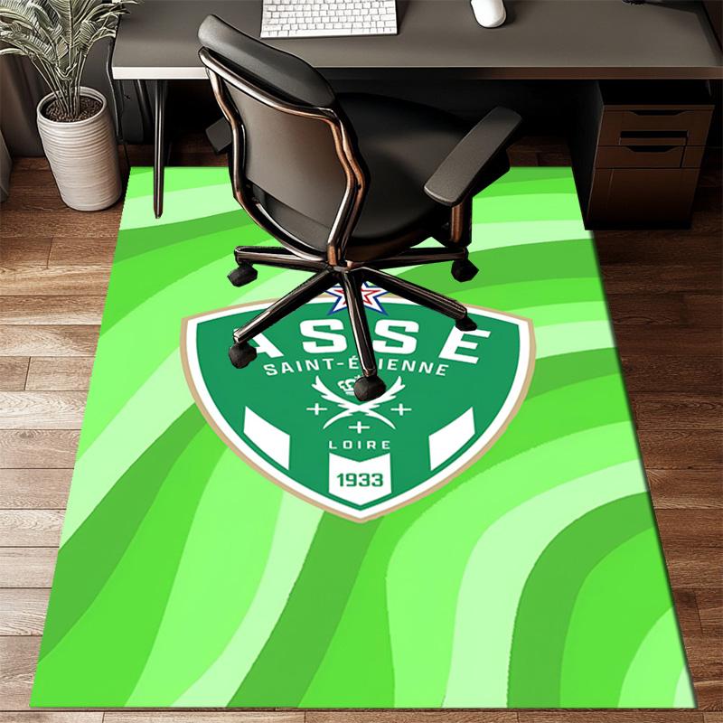 Asse Saint-etienne Crest Rug Office Floor Mat - Machine Washable for Bedroom, bedroom, livingroom, Room Decor Fan Gifts Christmas