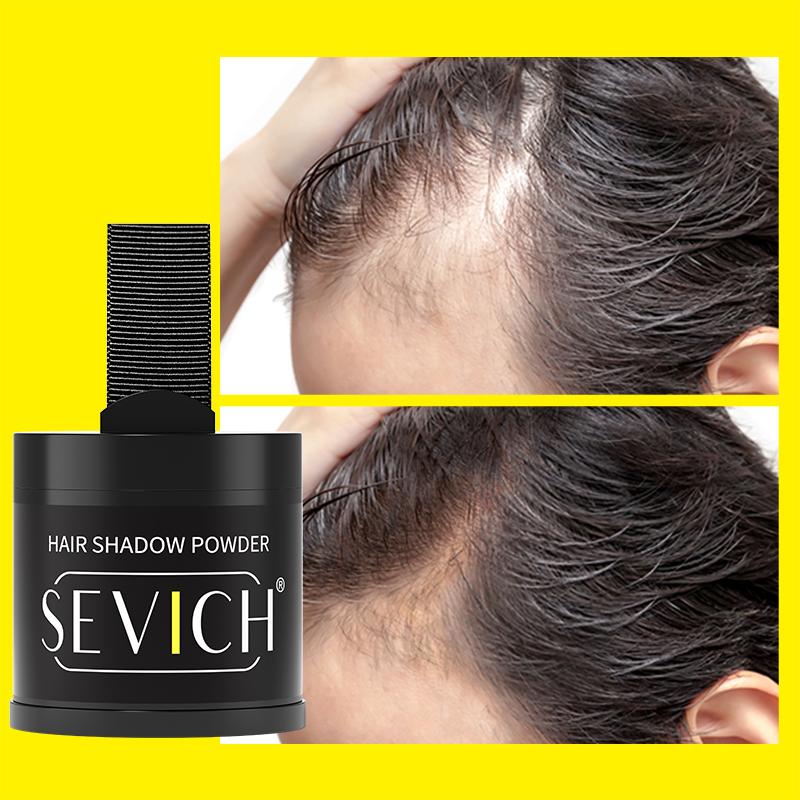 Poudre d'ombre à cheveux imperméable, poudre de contrôle des bords de ligne de cheveux, ombre de racine, maquillage, correcteur de cheveux