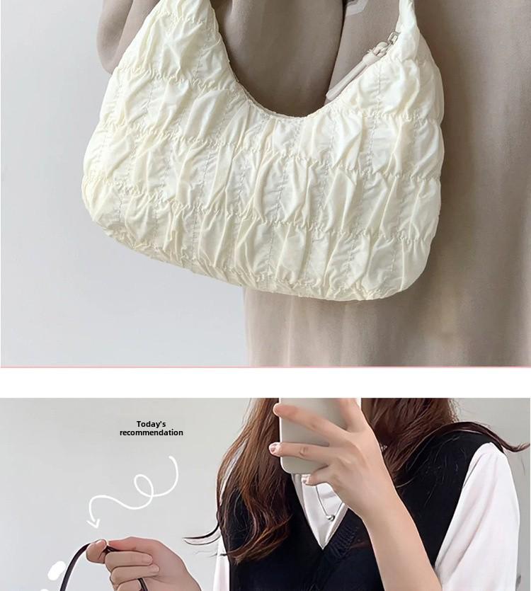 2025 Cloud Plissee Knödel Tasche - Niedliche Windbeutel Unterarmtasche für Studenten