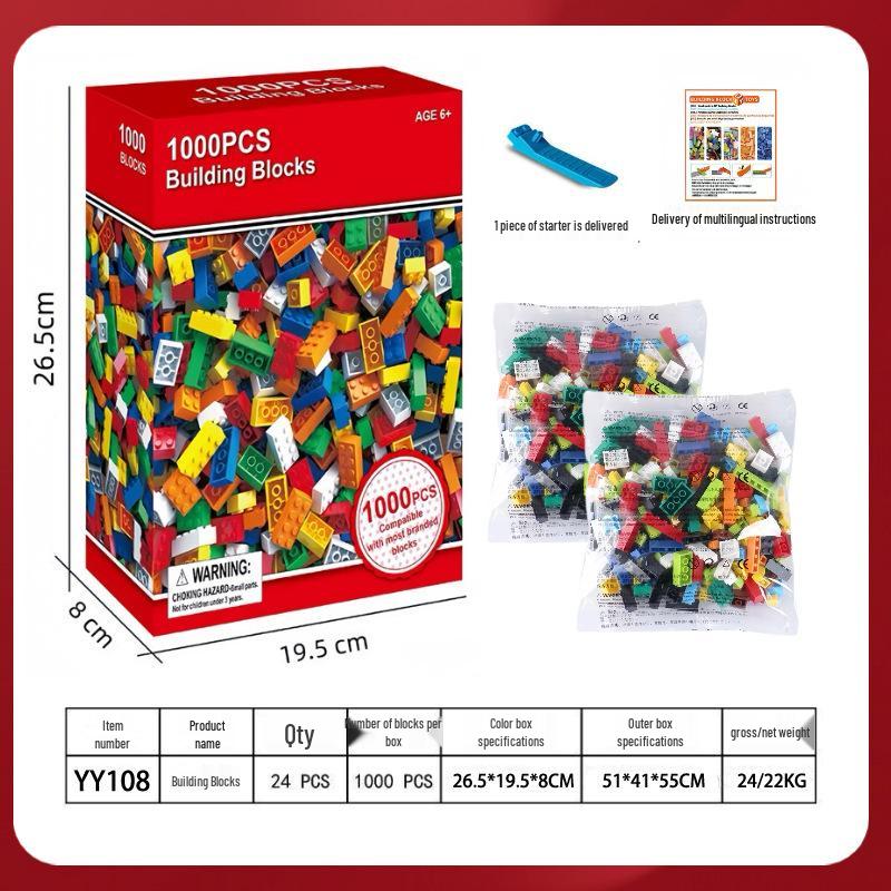 Australian 1000-Piece Mini Building Blocks Compatible with Lego - DIY Assembly Toy for Kids