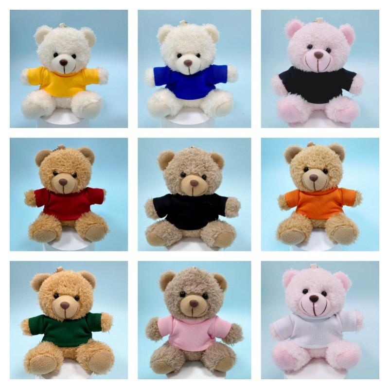 Charming Teddy Bear Keychain Plush Doll - Dressed Up Couple Backpack Ornament Gift