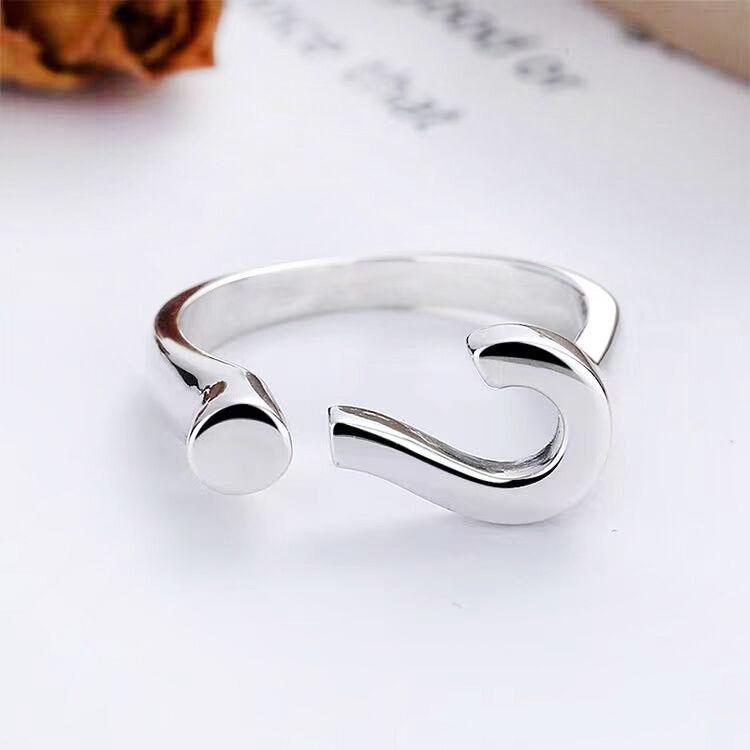 Ring Women's Simple Trend Star Electrocardiogram Love Ring Fashion Irregular Temperament Ins Accessories