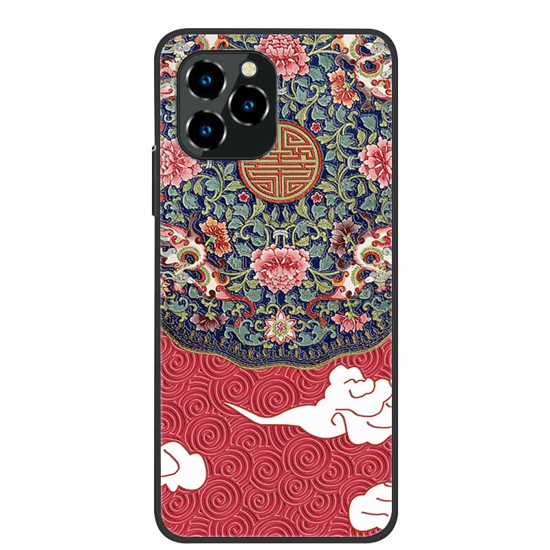 For Oukitel C21 Pro Case Luxury 3D Blossom Emboss Silicone Phone Case For C21pro Shockproof Coque Relief Flowers Funda Capa