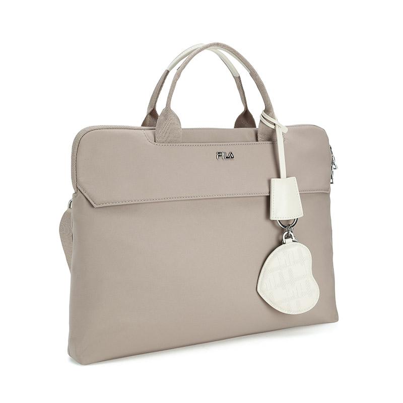 New FILA WHITE Fabric Handbag Regular Women's Light Umber F13W543165FBG