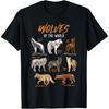 Wölfe Tiere der Welt Wolfsliebhaber Jäger Pädagogisches T-Shirt