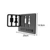 Bathroom Sign 3D Men's & Women's Reminder Indicator Pictogram Placard Toilet Symbol for
