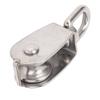 Marine Pulley Stainless Steel Lifting Single Pulley Block Wire Rope Hanging Towing Wheel for Sailboats Yachts Ship