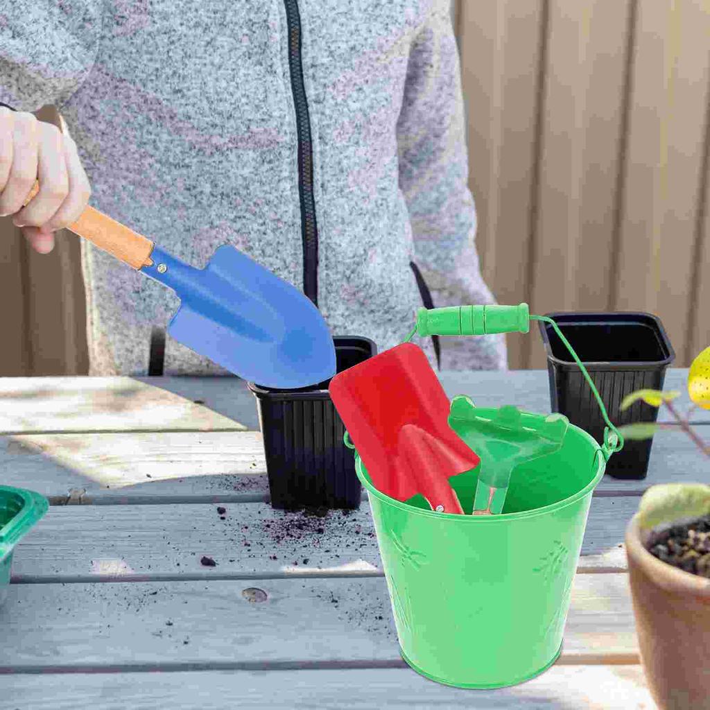 Gardening Handy Planting Tools Sand Beach Bucket Kids Sandbox Toys Outdoor Toddler
