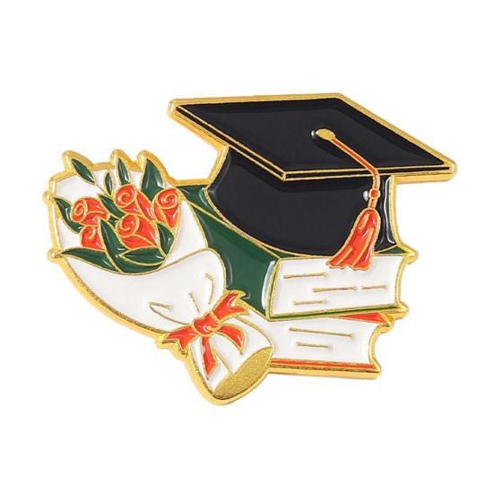 

Graduation Brooch Bachelor Hat Shape Graduation Photos Pin Finishing Touch Suit Lapel Badge Graduation Season Accessory 1