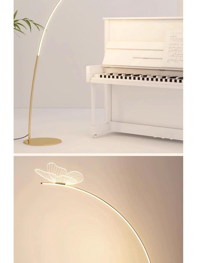 Butterfly Floor Lamp for Living Room: Eye-Care, Creative Design, Ideal for Study, Bedroom, or Lounge Atmosphere.