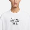Nike Alphabet Print Crew Neck Sports Tee Men Tops White FV1129-100
