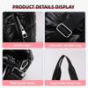 Large Capacity Quilted Tote Bags for Women Solid Color Women's Shoulder Bag for Gym Travel Fashionable Nylon Winter Padded Handbag