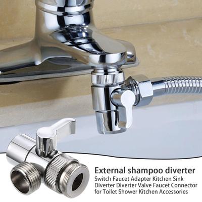 Universeller Wasserhahnadapter Küchenspüle Verteilerventil Für Badezimmer Duschhahn Wasser Bidet Q9G1