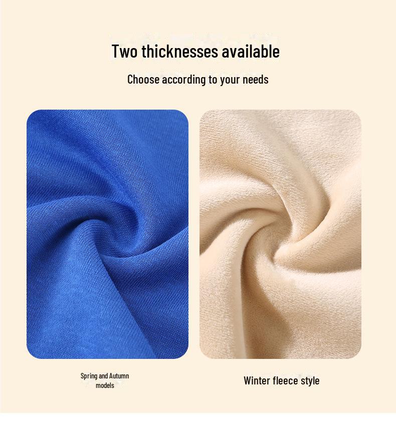 Dziecięca Bluza z Okrągłym Dekoltem z Pluszem dla Chłopców i Dziewcząt - Logo na Zamówienie, Jednolity Kolor, Jesień/Zima