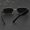 Lunettes de soleil à monture fine, protectrices contre les UV, au look cool, pour hommes et femmes.