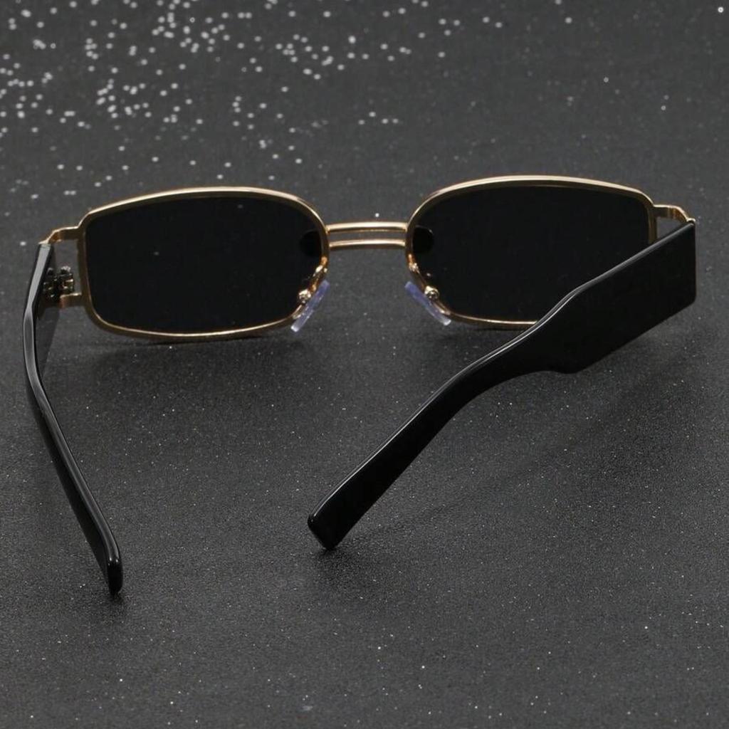 Lunettes de soleil à monture fine, protectrices contre les UV, au look cool, pour hommes et femmes.