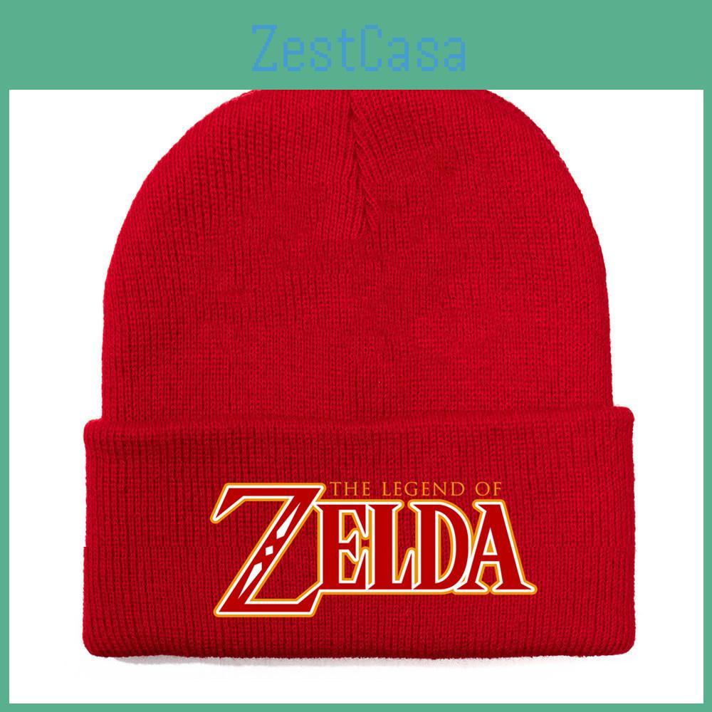 Of Legend Zelda Printed Knit Hat With Ear Protection For Game Enthusiasts