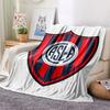 San Lorenzo de Almagro Printed Flannel Blanket, soft throw for bedroom sofa, washable,soccer fan merchandise, great gift.