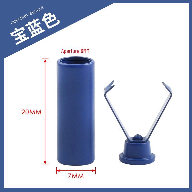 Colorful Metal Bell Cord End Clip for Hoodie & Hat Drawstrings - Spray-Painted Cord Lock Fixing Buckle.