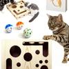 Cat Nail File Enrichment Box With Rolling Ball Maze Stress Free Alternative To Clippers And Grinders For Indoor Cats Enrichment Stress Relief