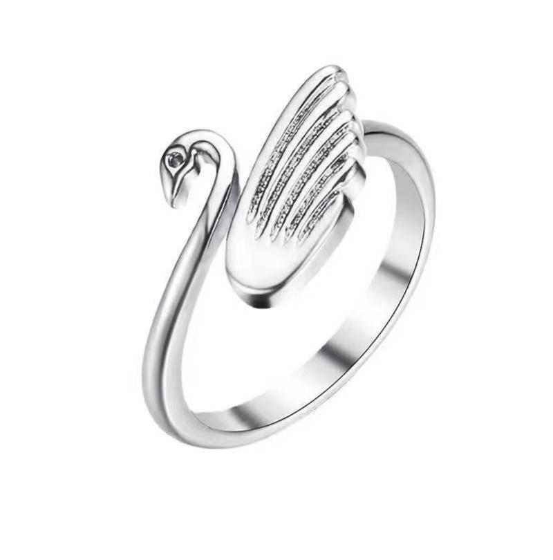 Simple Retro Three-dimensional Peacock Ring Female Ring