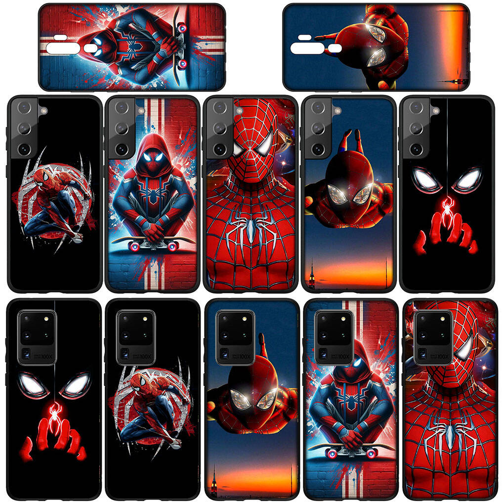 Phone Case for Samsung Galaxy S25 S23 S22 S24 Ultra FE A05 A06 A15 A16 A36 A37 A35 A54 A55 A56 A57 A25 A26 A53 A17 Spider Man Marvel Spiderman Cover