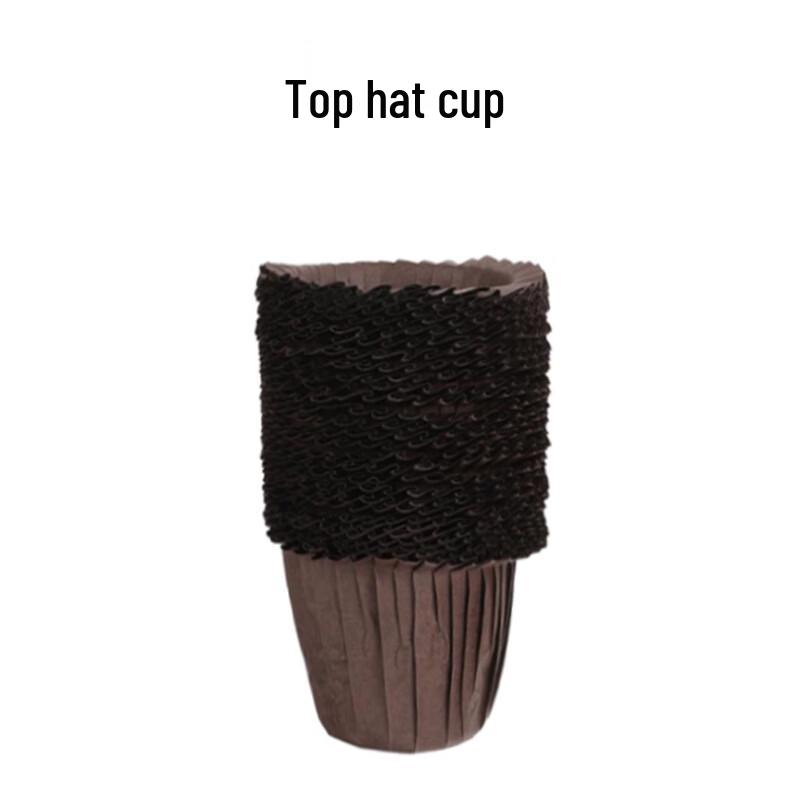 Rolled Edge Top Hat Cupcake Liners