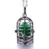 Hot-selling Aromatherapy Ancient Silver Style Cage Type Hollow Necklace Essential Oil Diffuser Perfume Box Ancient Hanfu Accessories