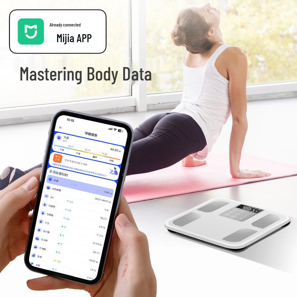 Rechargeable Bluetooth Body Fat Scale with App - Accurate Home Weight Scale