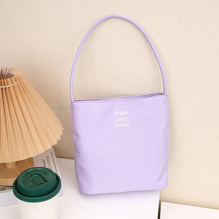Nylon Letter Bag For Women With Zipper Closure For Daily Use