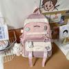 Schoolbag Girl Contrasting Schoolbag Ins Korean Version of Primary School Junior High School Student Schoolbag Mori Versatile Backpack Large Capacity 