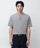 Henley Neck T-Shirt [Medium Grey]