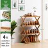 Compact Wooden Shoe Storage Rack: Multi-Layer, Dustproof Shoe Cabinet for Dorm or Entryway