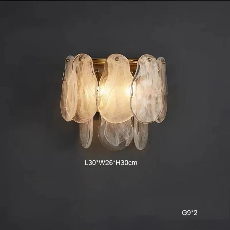 French style luxury living room pendant light LED light postmodern glass pendant light home decoration restaurant hotel lighting