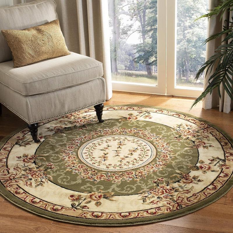 Fashion Round Rug Animal Print Minimalist Pattern Circle Carpet for Living Room Floor Mat Chair Coffee Table Bedside Decoration
